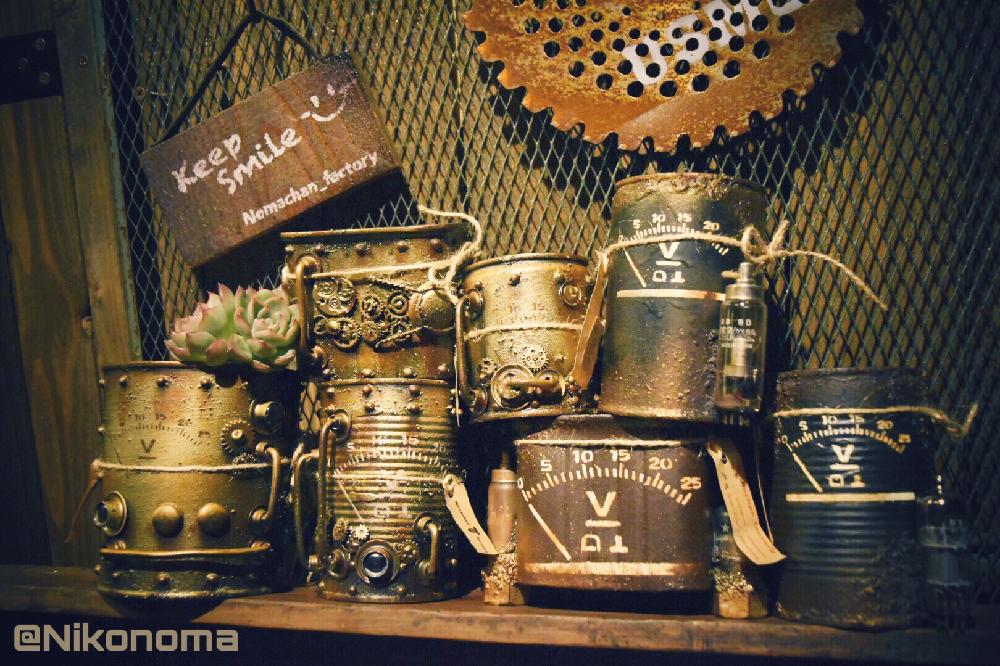 棚の画像 by Nomachanさん | 棚と多肉植物とリメ缶とJUNK Gardenとbizarrefarmとトゲじょと多肉のある暮らしとスチームパンク缶とikuraチャンありがとうと植中毒と笑顔の源と癒し空間と委託先♡と錆錆とおすすめのお店とDIYとトゲトゲのある暮らしと古道具と真空缶とインダストリアルとNikonomaスチームパンク缶