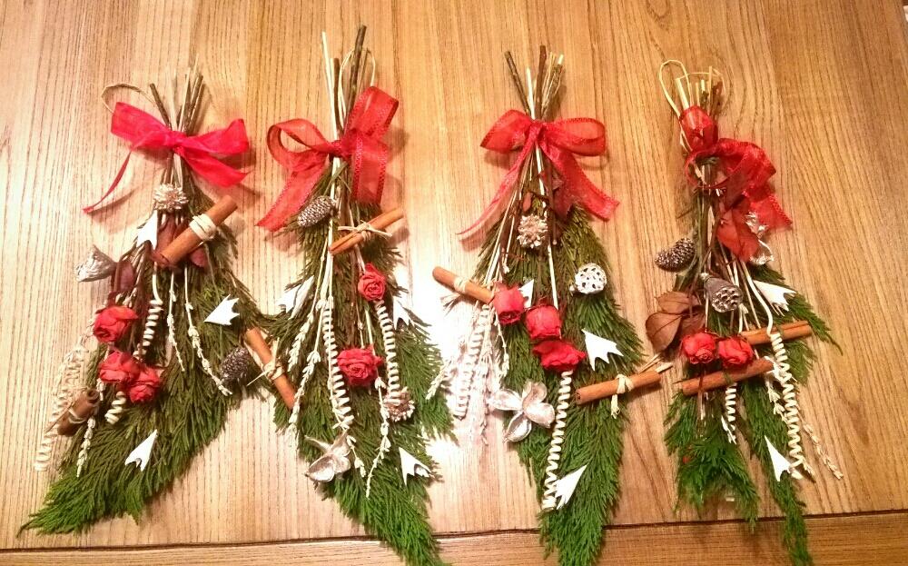 玄関の画像 by ちこりんさん | 玄関と手作りクリスマスとばら バラ 薔薇とドライフラワーと【Xmas2017】フォトコンとスワッグと花のある暮らしとかわいいとクリスマススワッグとクリスマスアレンジ