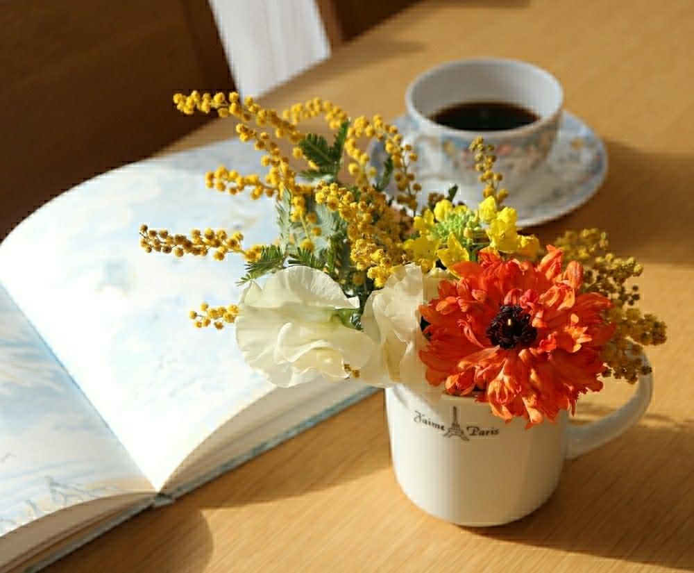 部屋の画像 by すえちゃんさん | 部屋とミモザとアネモネとスイートピーと菜の花とWEEKEND FLOWERと切花と春の花たちといとおしい植物の表情フォトコンとお部屋に花をとビタミンカラーと花のある暮らしと花のあるダイニングと『植物と暮らす2018』フォトコンテスト