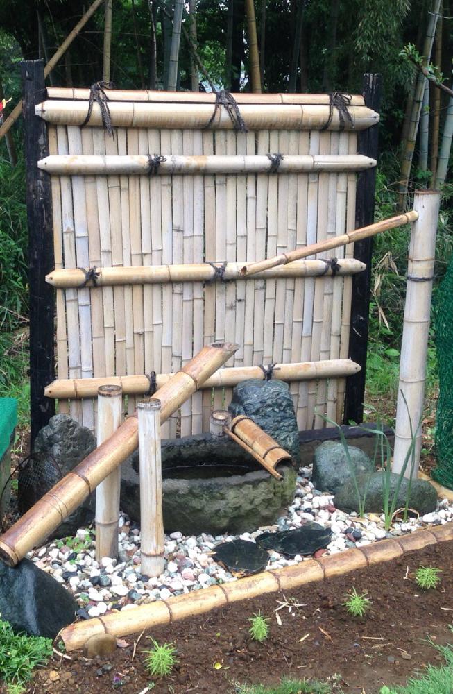の画像 by macocoさん | DIY 筧と建仁寺垣と井戸水とししおどしとDIYと竹細工と我が家シリーズと水生植物仲間