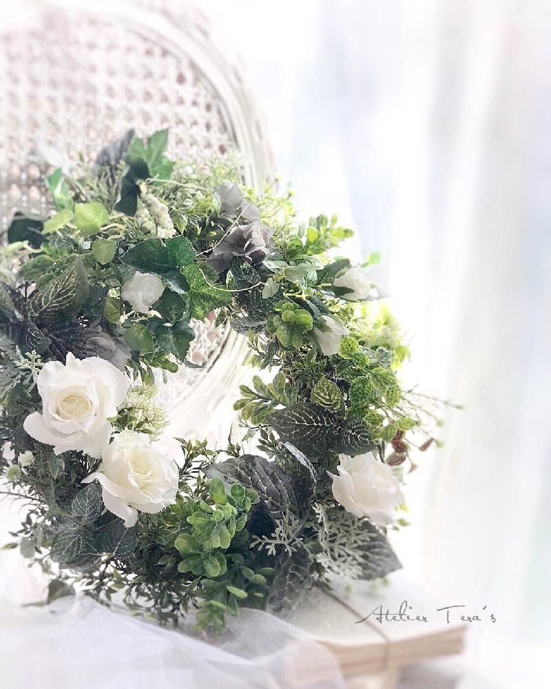 の画像 by アトリエテラスさん | 体験レッスンと今日のお花とリースとお花畑 とナチュラルリースと壁飾り