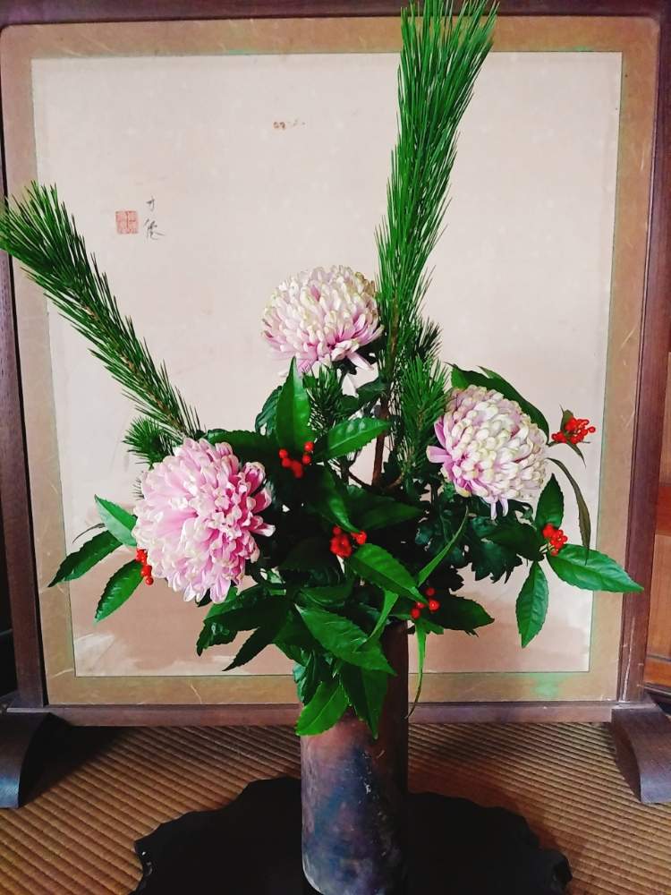 和室の画像 by ちこりんさん | 和室とHTCとお正月飾りとお正月フォトコンテスト2019と和風ティストと千両.とお正月アレンジとキク科と花のある暮らしとHTC社員とタニク初心者