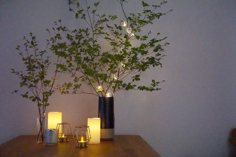 部屋の画像 by shionさん | 部屋とWEEKEND FLOWERとweekend flower アンバサダーとドウダンツツジ…とキャンドルとキャンドルナイトと花のある暮らしとweekendflower