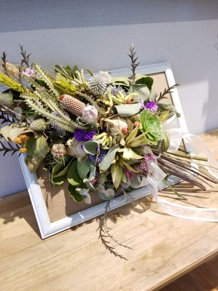 壁/天井の画像 by 市川園芸さん | 壁/天井とドライリースとドライフラワーと季節の花と生花とフラワーアレンジメントと花のある暮らし