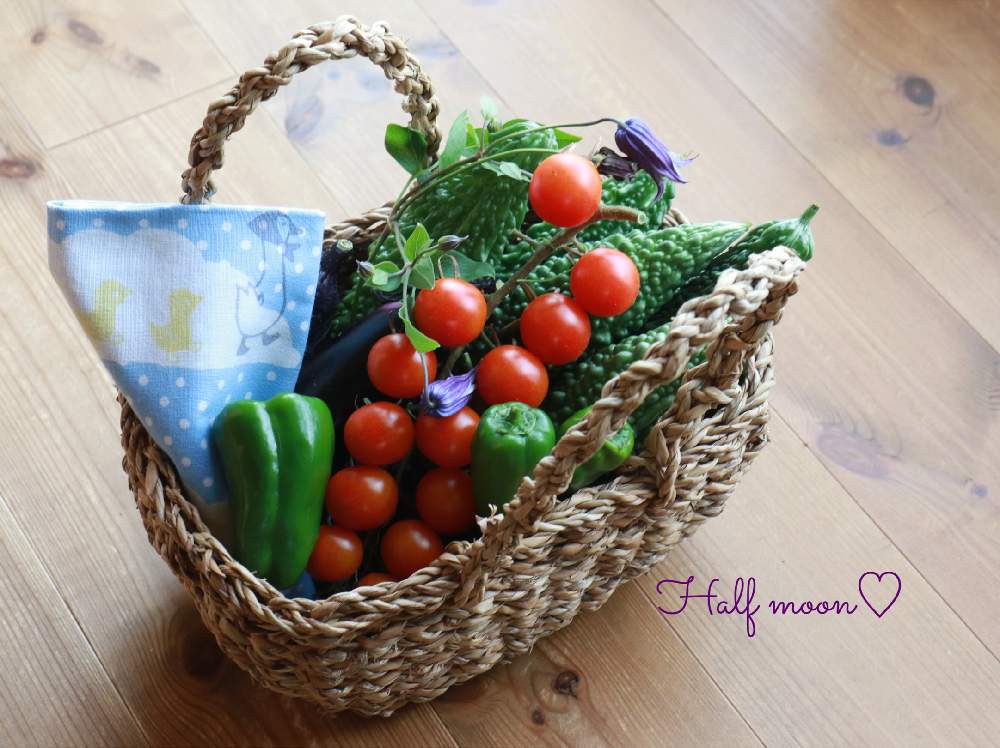 キッチンの画像 by Half moon さん | キッチンと季節を楽しむと収穫物とプチ家庭菜園と夏野菜フォトコン2019と家庭菜園と今日の収穫♪と暮らしを楽しむと癒されると家庭菜園奮闘日記と夏野菜