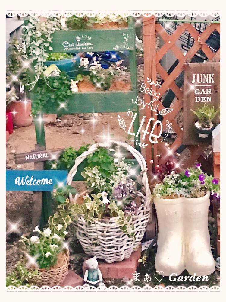 小さな庭の画像 by まぁ♡さん | 小さな庭と花のある暮らしと花寄せ植え♪と長靴鉢