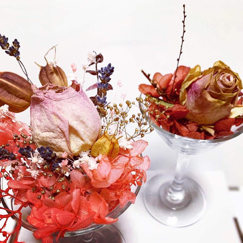 インテリアの画像 by miHoさん | インテリアと手作りとばら バラ 薔薇とドライフラワーとピンクの花と植中毒とラベンダー☆と置物とドライフラワーアレンジと思わずパシャリとうっとり