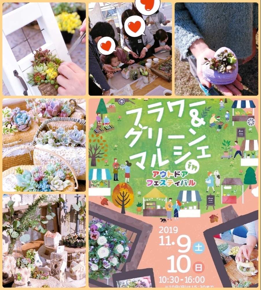 お出かけ先の画像 by Jun♡Junさん | お出かけ先と多肉植物 寄せ植えとモルタル造形とキュンキュン乙女倶楽部とピンク同盟と有難うございました❣️と多肉クラフトマスターと可愛い〜♡と楽しい時間♡とsucculent so cute ♥️と花の16年組♡と立川昭和記念公園と繋がりに感謝✨と多肉大好き❤️と植物に癒されてと記録用とグリーンマルシェ