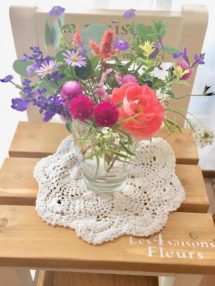 部屋の画像 by Mの森さん | 部屋とHTCと薔薇愛同盟と薔薇に魅せられてと晩秋のリビングフラワーフォトコンテストとお花のアレンジと植中毒とお庭のお花でアレンジと花のある暮らしとロザリアンとmaronchanの木工品