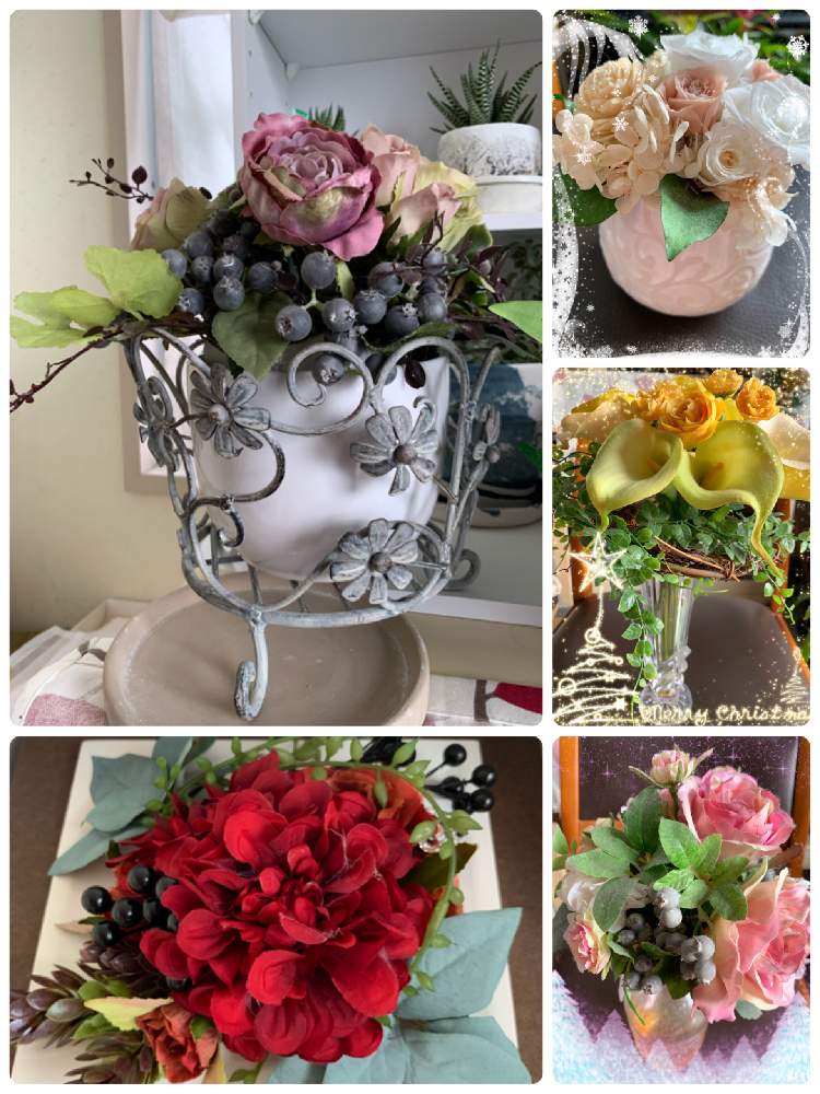 部屋の画像 by moguさん | 部屋とみどりのある暮らしと師走の花と多肉大好きと緑一杯とお花大好きと私のお気に入り。と素敵なアレンジとバラと夢CLUBとクリスマスローズシーズンと花のある暮らしとアートフラワーアレンジとクリスマスとバルコニスト