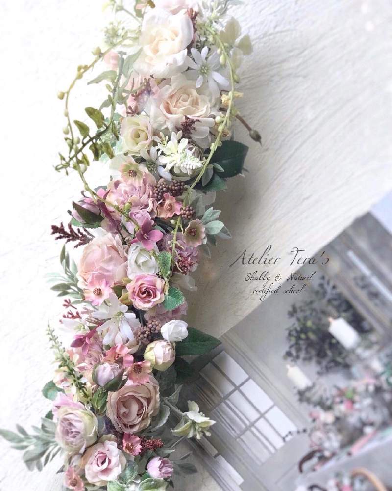 インテリアの画像 by アトリエテラスさん | インテリアとアーティフィシャルフラワーアレンジメントと今日のお花とフラワーアレンジメントと花のある暮らしとテーブルアレンジ