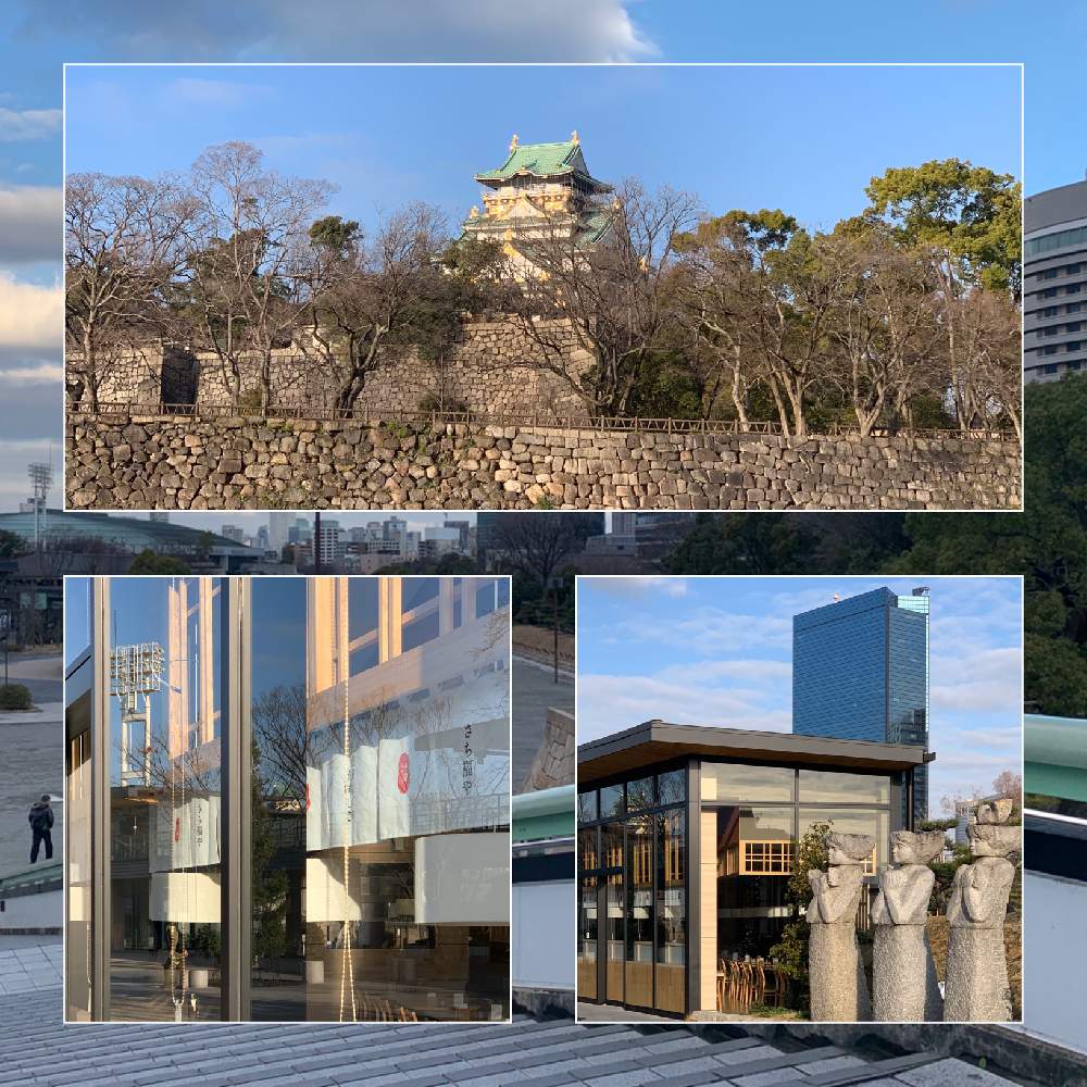 お出かけ先の画像 by Okavangoさん | お出かけ先と楠(くす)と大阪城公園と冬・OSAKAと通勤快足と毎度!おおさかとGSお出かけネットと城郭・天守閣と青・スカイブルー