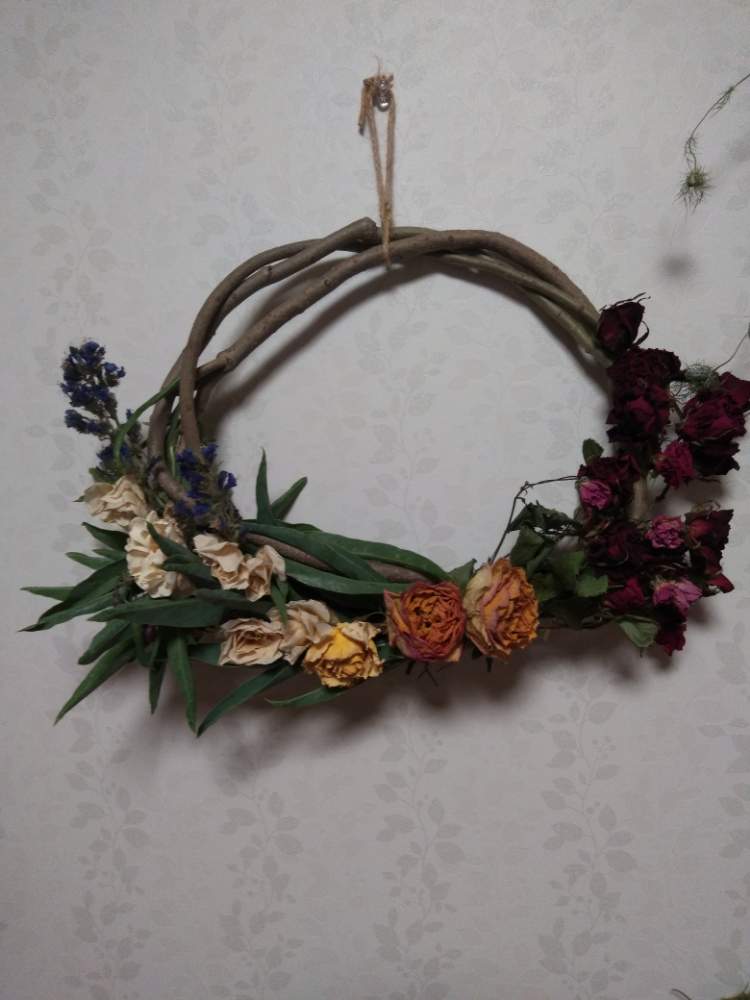 インテリアの画像 by michi(•ө•)♡さん | インテリアとドライフラワーとおうち園芸とリースとミッチの会とバラ薔薇ばらら~❤️とハーフリース