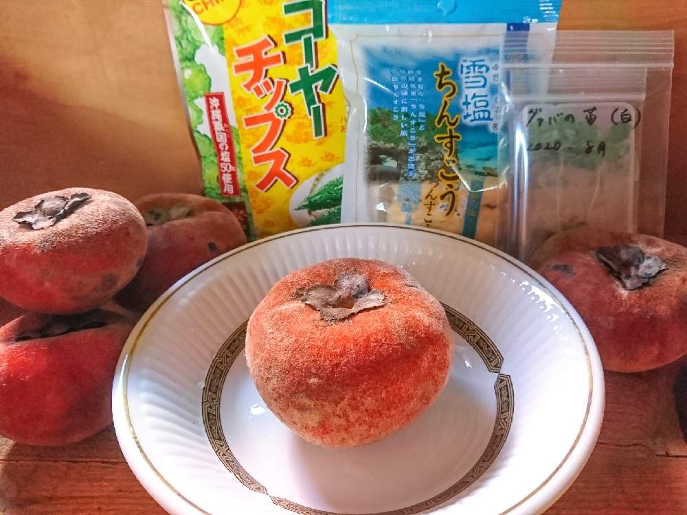 の画像 by たやさん | 毛柿とグァバと海外のお野菜、果物と初めて食べますとなにこれ?と南国植物とレアと初見と沖縄と南国フルーツとGSのみなさんに感謝♡といただきました ♪と熱帯植物と珍しいフルーツと珍奇植物と珍しい果物とレア果実と✨毛柿✨
