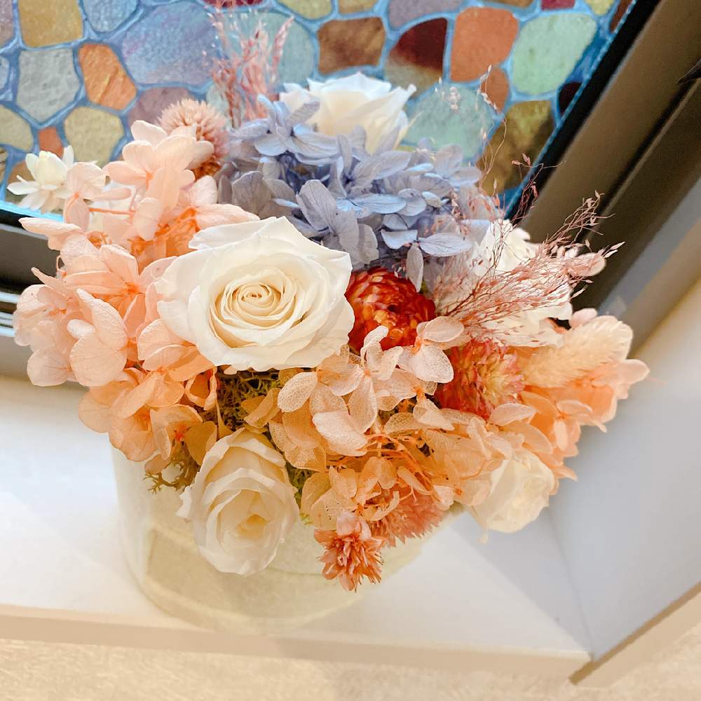 インテリアの画像 by ホエリさん | インテリアとプリザーブドフラワー薔薇とドライフラワーとお花大好き♡とおうち園芸とGSに感謝。とプリザーブド フラワーと多肉女子とフラワーアレンジメントと花のある暮らしとお花屋さんとiPhone撮影