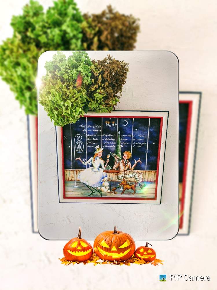 部屋の画像 by moccさん | 部屋とアナベルとドライフラワーとトールペイントとDIY壁とハロウィンアレンジ♪2020