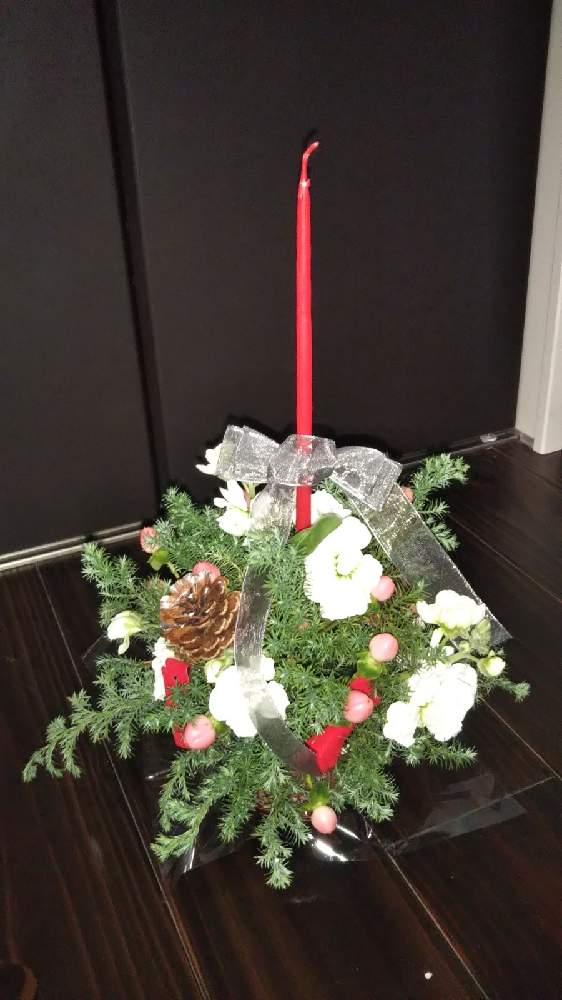 玄関の画像 by メルズさん | 玄関とクリスマスとフラワーアレンジメントと生花アレンジ