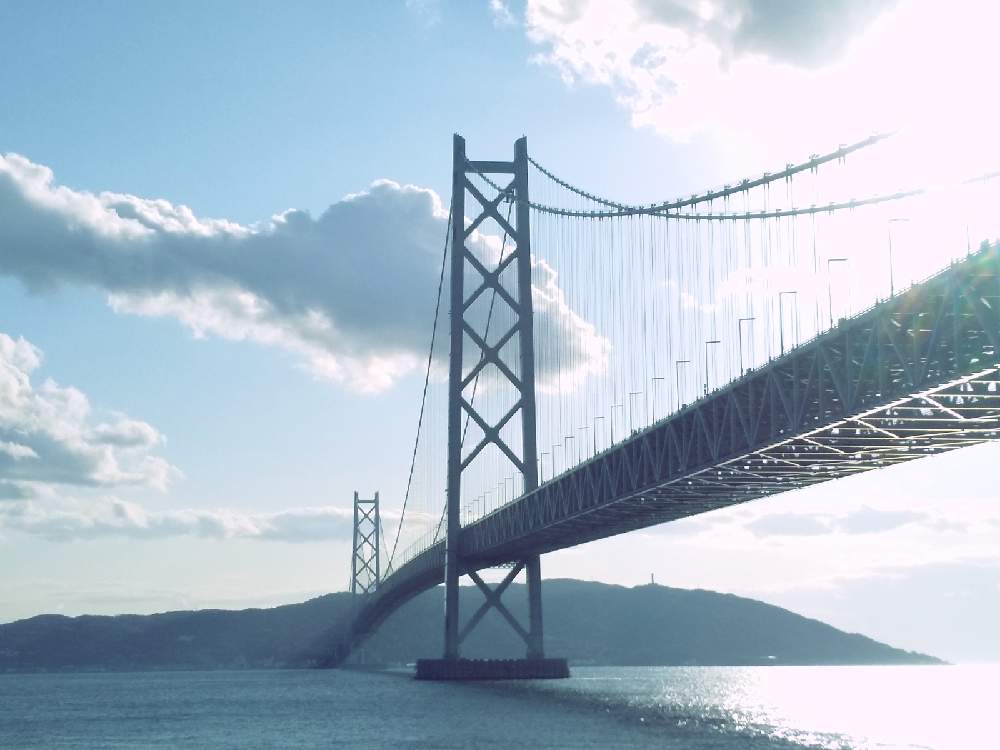 お出かけ先の画像 by 陽だまりの中で……さん | お出かけ先と明石海峡大橋と海のある風景と島のある風景と空を……☆★☆