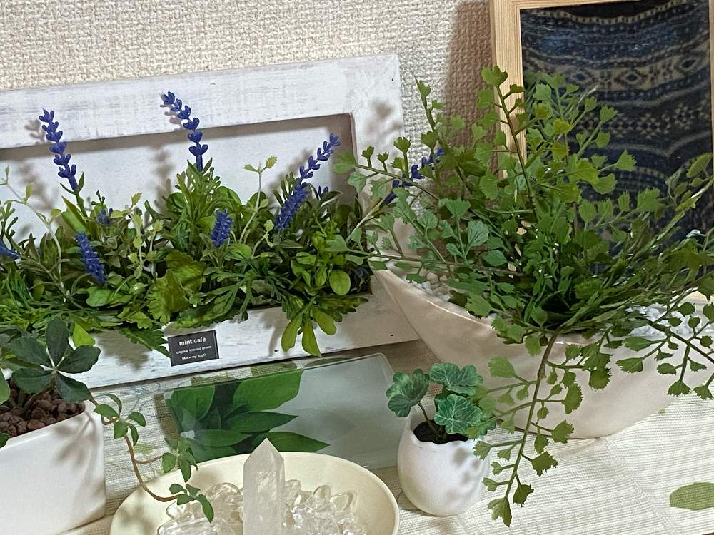 玄関の画像 by *☆ステラ☆*さん | 玄関とアジアンタム フェイクグリーンと観葉植物と植物のある暮らしと初心者とおうち園芸とフェイクグリーンと造花と園芸初心者