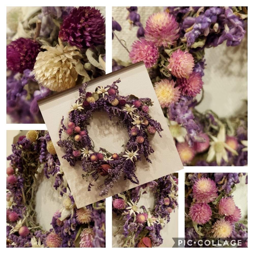 の画像 by かっしーははさん | ドライフラワーリースと庭の花とイングリッシュガーデンとお部屋に飾るとバラばら