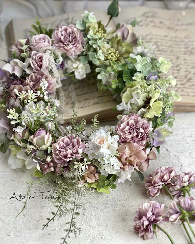インテリアの画像 by アトリエテラスさん | インテリアとフラワーアレンジメントとリースと今日のお花とアーティフィシャルフラワーアレンジメント