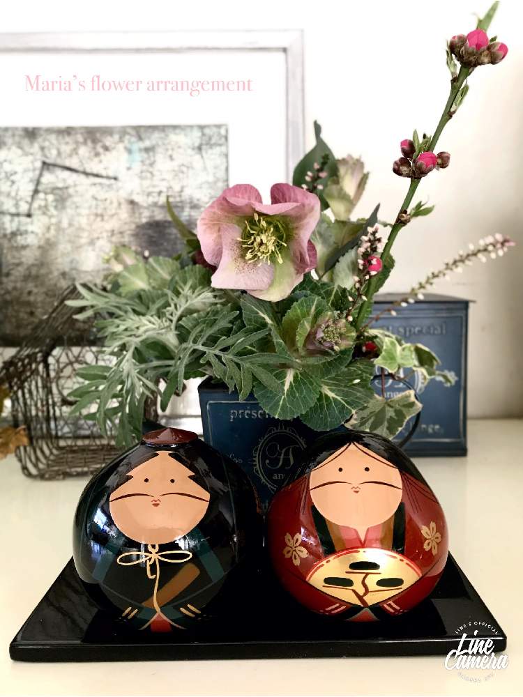部屋の画像 by マリアさん | 部屋とクリスマスローズとハボタンと花桃とさいた✨とノンフィルターとB型と可愛いピンクとiPhone7撮影とI love plants❣️とフラワーアレンジメントと12月生まれ♪と花のある暮らしと雛祭り