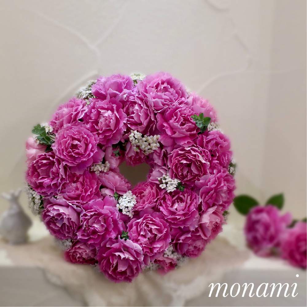 キッチンの画像 by モナミさん | キッチンと私の癒し♡とわたしの楽しみと薔薇愛同盟とおうち時間とわれら17年組とバラが咲いたよとバラのある暮らしと庭の花でアレンジとキッチンニッチでとシェエラザード*と育てたお花でアレンジと月曜日にはバラをとバラが好きとフレッシュリースとモナミ*リースと庭バラ