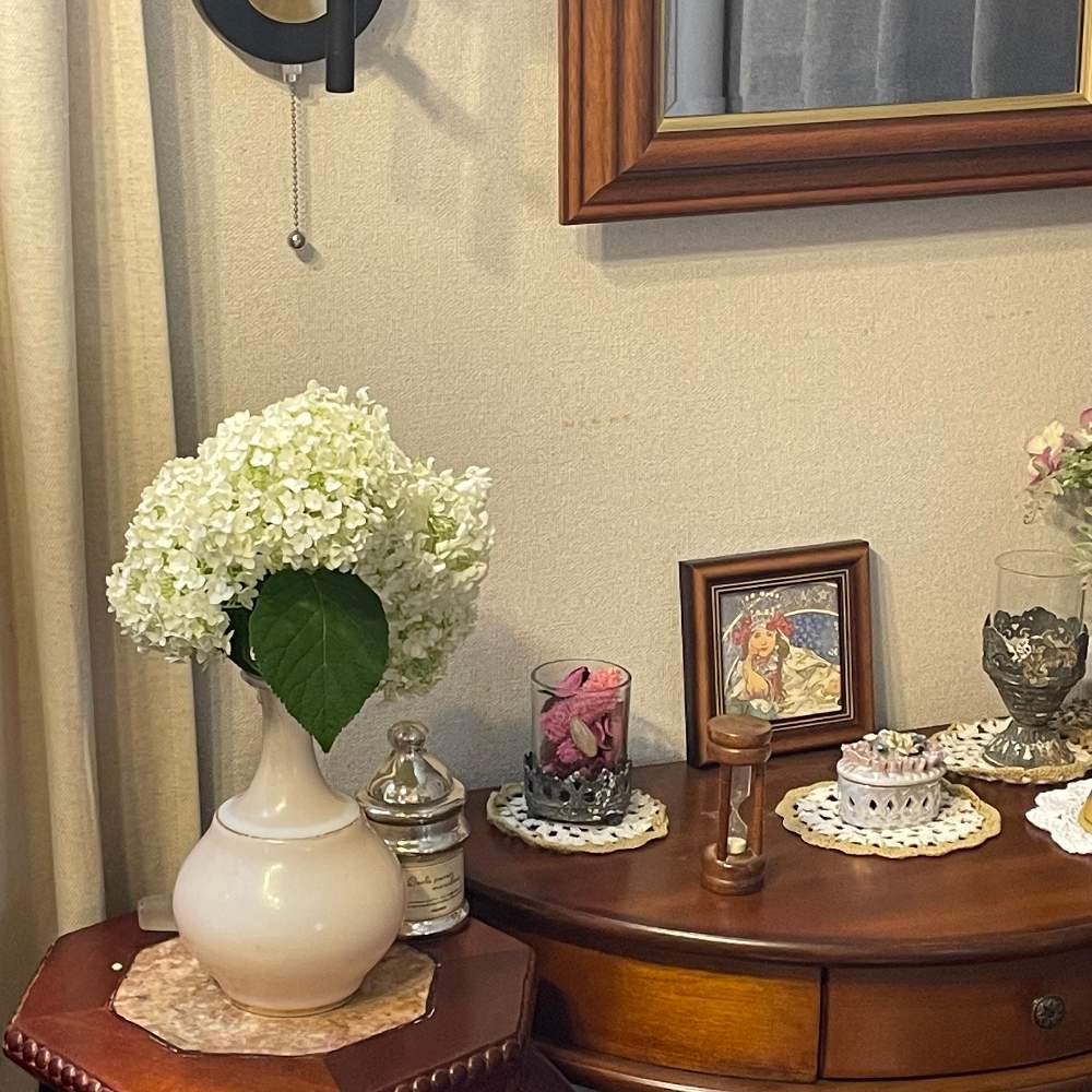 インテリアの画像 by Grace Placeさん | インテリアとアナベル(白い紫陽花)と花言葉と花のある暮らしと誕生花とGS映え
