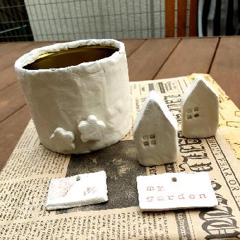 石粉粘土の画像 by 悠月さん | 小さな庭と石粉粘土とリメ缶