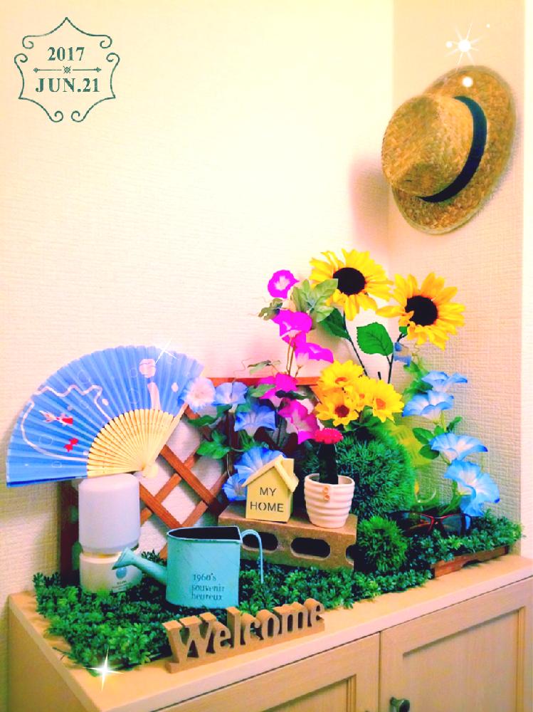 玄関の投稿画像 by numaさん｜観葉植物とあじさいコンテストとサボテン 