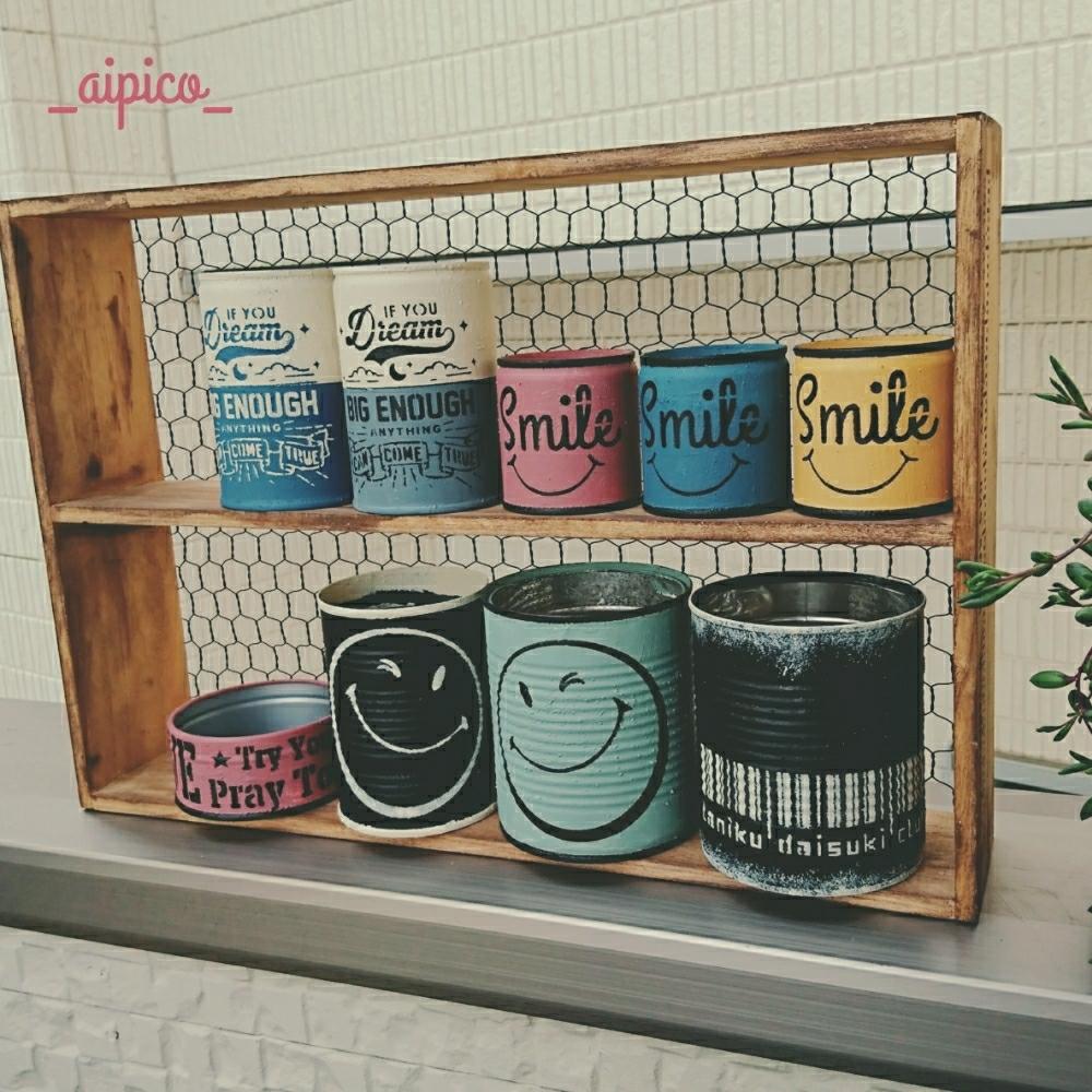 多肉植物の投稿画像 By Aipico さん ステンシルとリメ缶とステンシルシートとhandmadeとタニラーと雑貨とハンドメイドとリメイク缶 17月7月14日 Greensnap グリーンスナップ