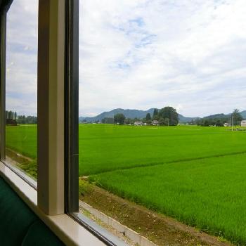 車窓の画像 by りっさんさん | お出かけ先といねと秋田県と車窓と7月と風景と好きな風景