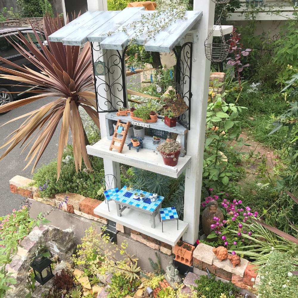 棚diyの投稿画像 By Amiさん 植物のある暮らしと手作りの庭とcainz