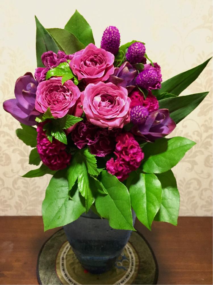 薔薇の投稿画像 By ナオミさん ケイトウとクルクマとお祝い花とブーケ 17月8月18日 Greensnap グリーンスナップ