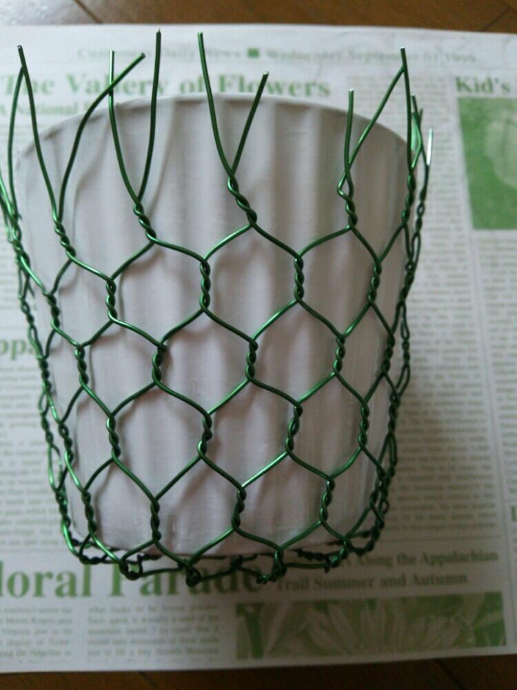ワイヤーで 亀甲編みのかごを 作る Greensnap グリーンスナップ