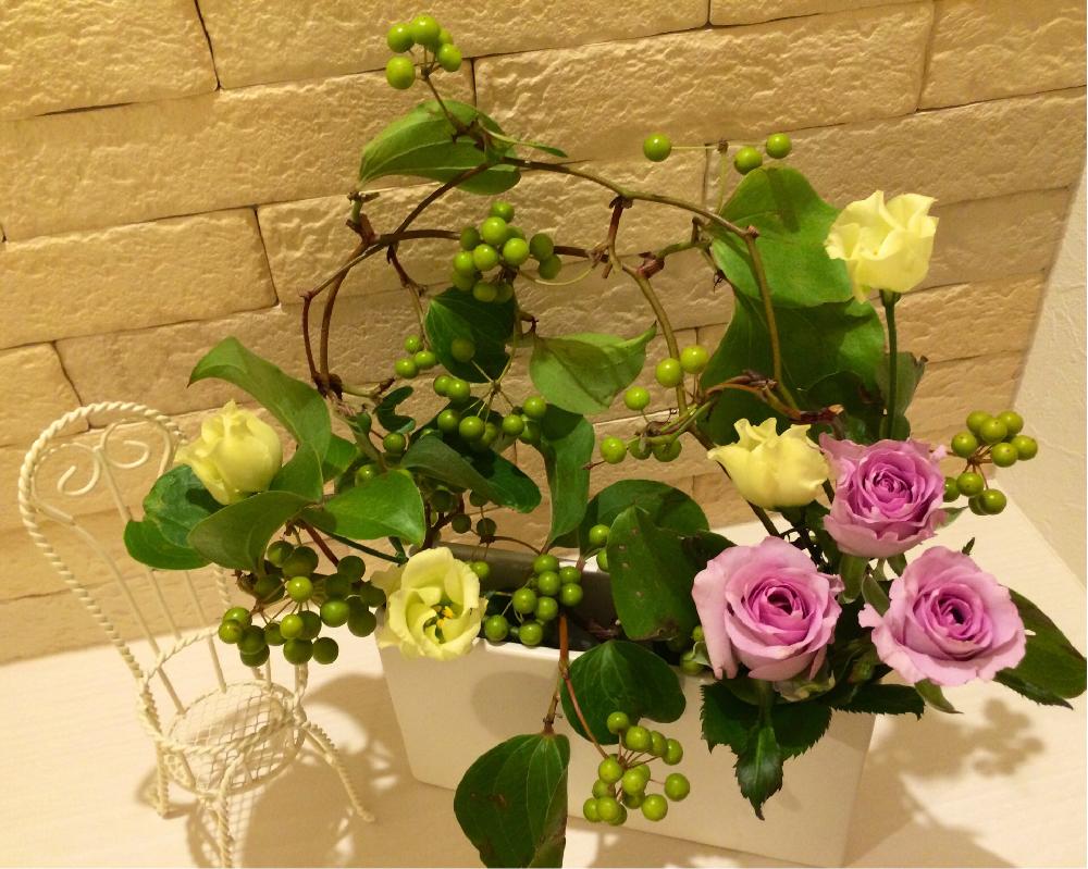 サンキライの投稿画像 By Blumeさん バラとトルコキキョウとかわいい と癒しと花器活けと癒しの空間とナチュラルスタイルとフラワー アレンジメントと花のある暮らしと実物とスマイルアレンジメントとフラワーデザイン 17月11月16日 Greensnap グリーンスナップ