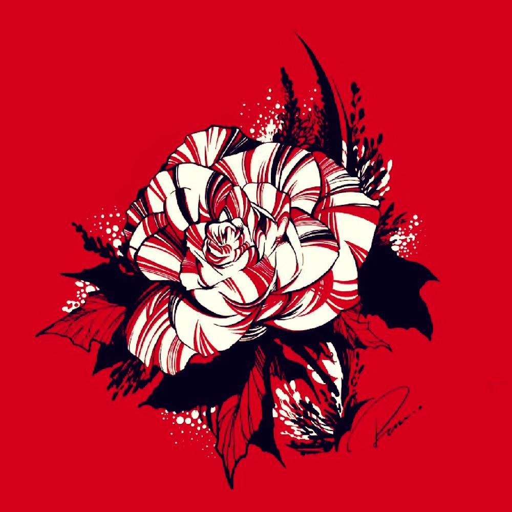 バラの投稿画像 By Jeyさん 薔薇と壁紙にどうぞとばら バラ 薔薇とイラストと美しいとflowerと白と赤とフラワーアートと薔薇 2018月1月21日 Greensnap グリーンスナップ