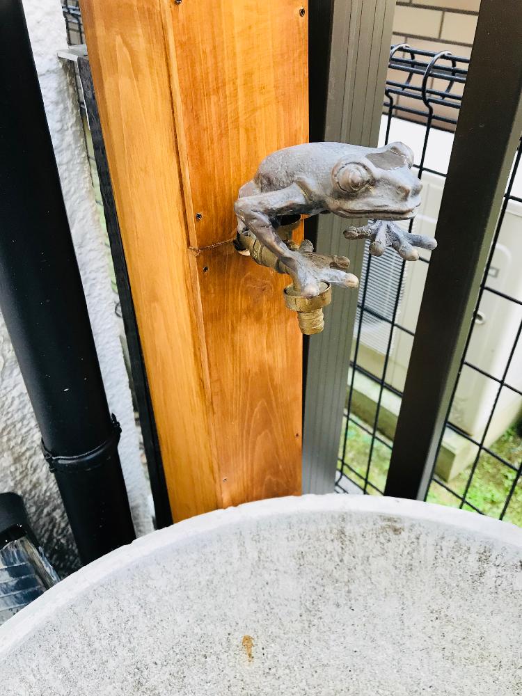 立水栓の投稿画像 By しおんさん ビンテージと真鍮とdiyとカエル 18月5月3日 Greensnap グリーンスナップ