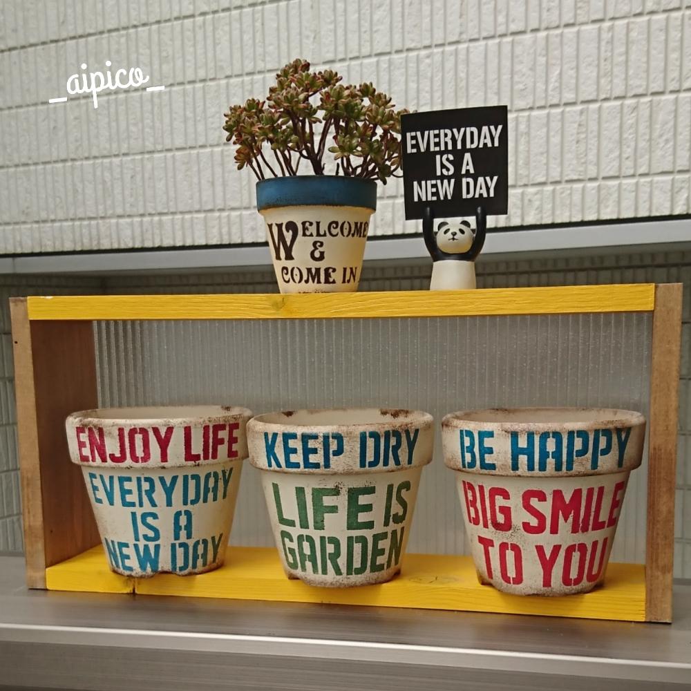 小人の祭りの投稿画像 By Aipico さん 多肉植物とステンシルとリメ缶とテラコッタとステンシルシートとhandmadeと素焼き鉢と4号鉢とリメ缶 リメ鉢とタニラーとハンドメイドとリメイク缶と Aipico ステンシルシートとリメイク鉢とバルコニスト 18月6月9日