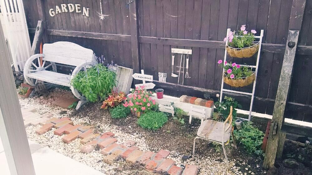 小さな庭の投稿画像 By Nasyuryuさん レンガと花壇と庭作りとdiyとdiy花壇とレンガと花壇と庭作りとdiyとdiy花壇 18月7月28日 Greensnap グリーンスナップ Greensnap グリーンスナップ