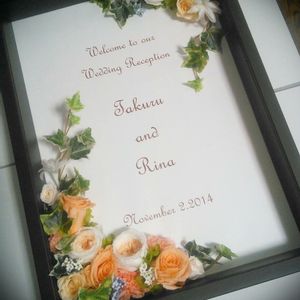 結婚式,薔薇♪,花のある暮らし,ウエルカムボード,プリザーブド フラワーの画像