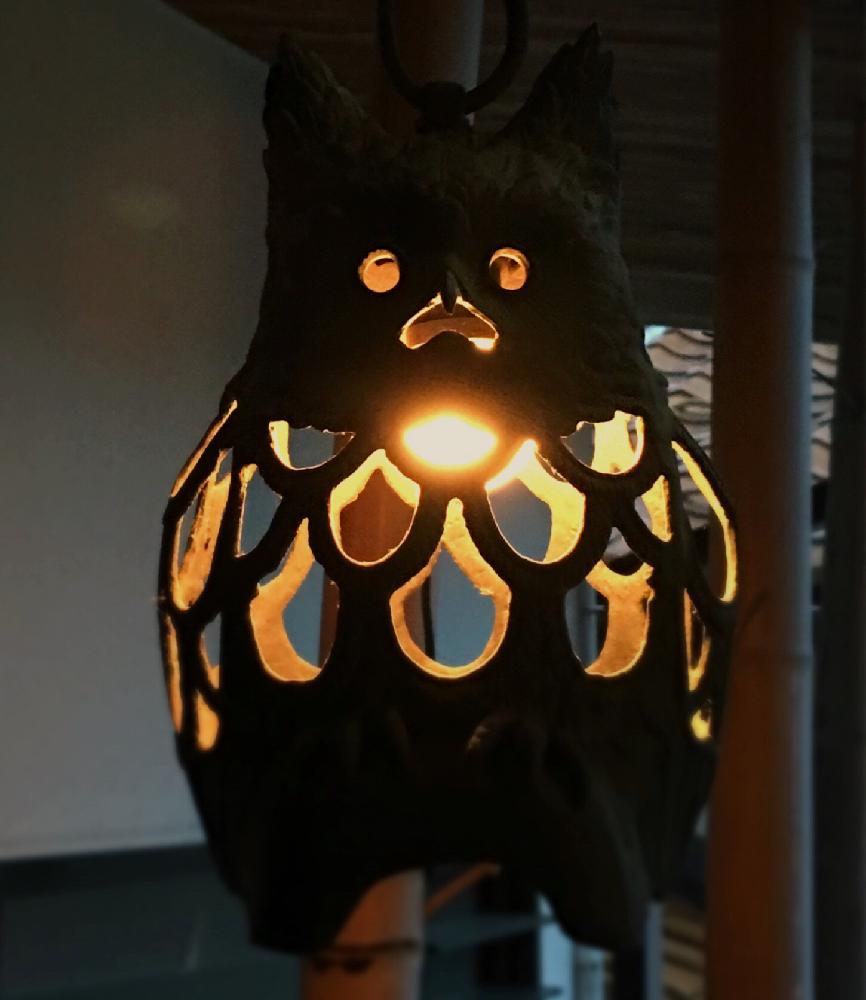 ミミズク灯篭の投稿画像 By 椿さん 癒しの灯といいね ありがとうと幸運を呼ぶとフクロウ祭 18 月9月26日 Greensnap グリーンスナップ