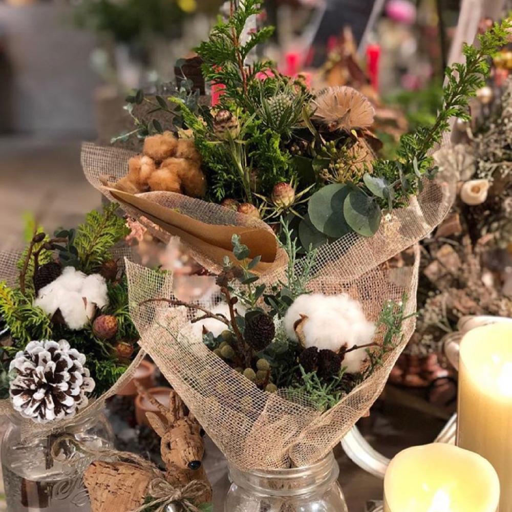 コットンフラワーの投稿画像 By D Style新所沢店さん クジャクヒバとマツボックリとリューカデンドロ ジェイドパールとリューカデンドロ ジェイドパールとリューカデンドロン プルモサスとgs映えとナチュラルとブーケとフラワーコットンと花のある暮らしとクリスマス