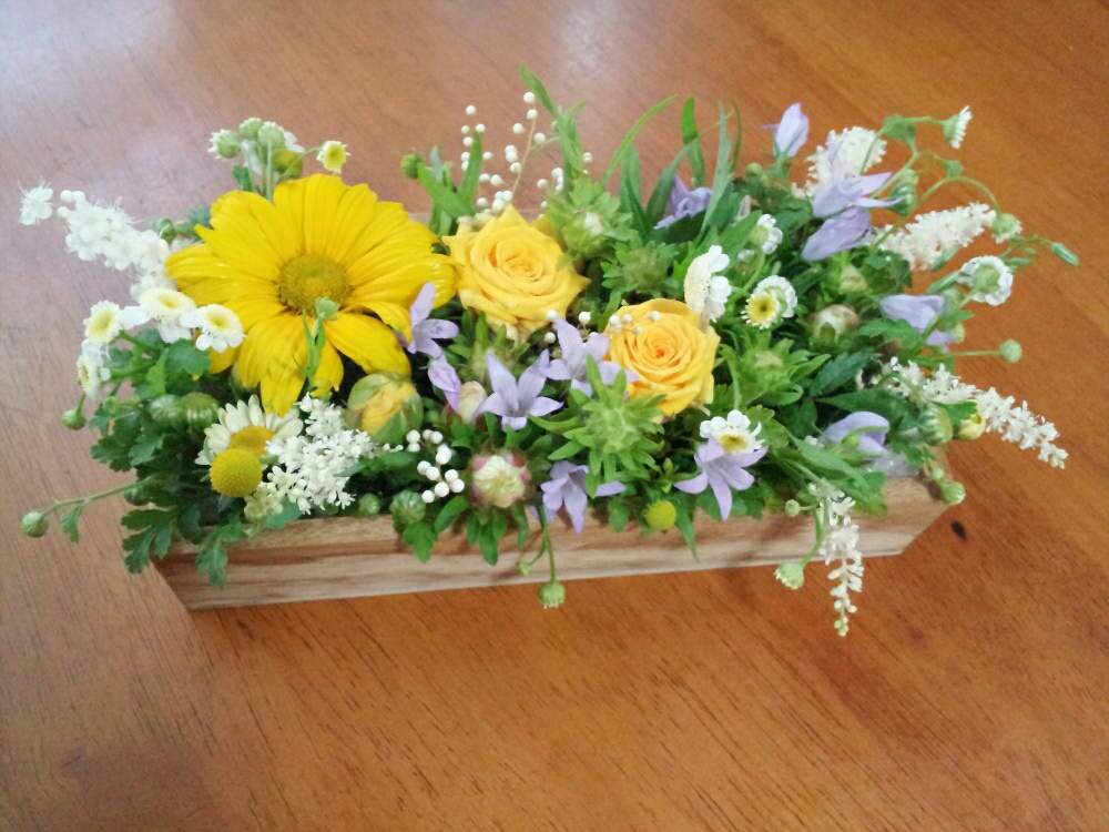 木箱寄せ植えの投稿画像 By Mkさん 木箱とフラワーアレンジメントと花のある暮らし 19月1月23日 Greensnap グリーンスナップ