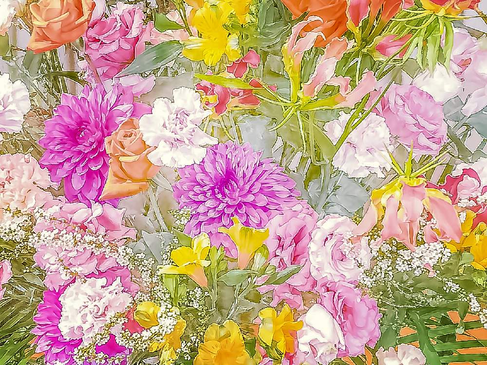 沢山のお花の投稿画像 By Kimikimiさん スマホ撮影と壁紙とイメージ加工と美花と綺麗なミドリと創作 19月3月27日 Greensnap グリーンスナップ
