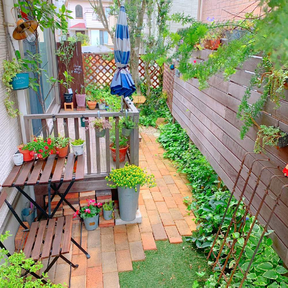 ウッドデッキの投稿画像 By Risaさん 自己流とナチュラルスタイルと手づくりの庭とガーデニングとジャンクガーデンとig Risa6100と外構 19月4月29日 Greensnap グリーンスナップ