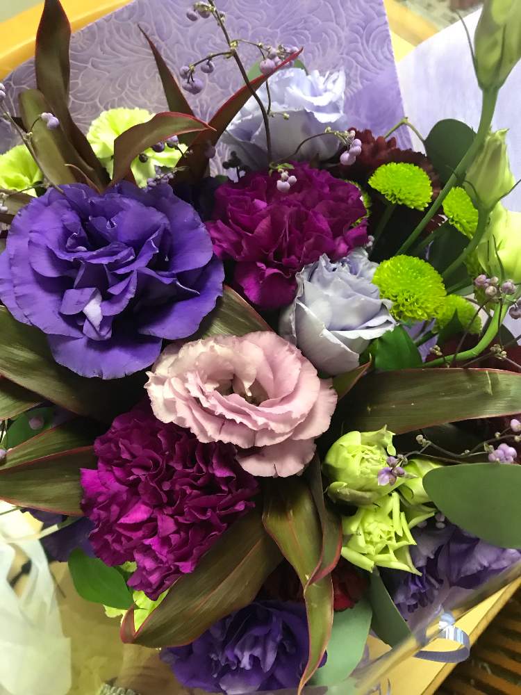 トルコキキョウの投稿画像 By おきょうさん キクと八重咲きトルコキキョウとブーケと花束と夏でも元気な花フォトコンと短歌 19月7月26日 Greensnap グリーンスナップ