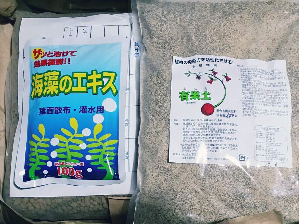 肥料の投稿画像 By 橘 加絵さん 活力剤と園芸資材とプランティーションイワモトと海藻のエキスと有果土 19月10月18日 Greensnap グリーンスナップ