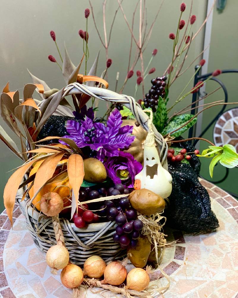 フリースタイルの投稿画像 By 蘭さん ハロウィンアレンジとハロウィンと造花とハロウィンアレンジ 19とフラワーアレンジメントと花のある暮らし 19月10月31日 Greensnap グリーンスナップ