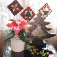 ポインセチア,花のある暮らし,ハンドメイド雑貨,トールペイント,お家でゴソゴソの画像